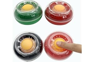 OHYER 4 Pezzi Umidificatore per Dito Spugna Bagnate Dito in Plastica Spugna Rotonda Dita Umidificatore a Punta di Dito per Ufficio Ufficio Postale Calcolo di Carta Fatture Francobolli (Colorato B)