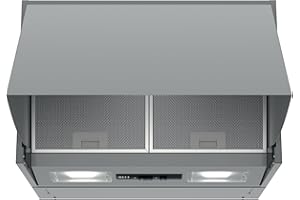 Neff D64MAC1X0B N 30, Wall-mounted Integrated cooker hood 60 cm Silver