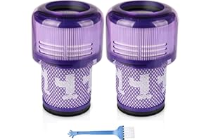 Dakexiong 2-pak filtrów zamiennych V12 do odkurzacza Dyson V12 Detect Slim Slim+/ Slim Absolute/V12, część zamienna 971517-01