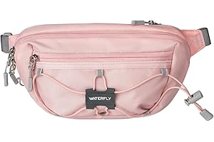 WATERFLY Torba na brzuch, torba na pasek, dla mężczyzn i kobiet: mała, antykradzieżowa saszetka biodrowa z ochroną RFID, stylowa saszetka biodrowa do treningu psa, wędrówek, podróży, biegania