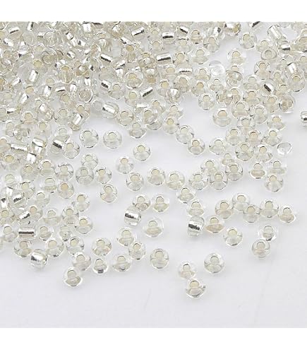 Lot De 3000 Perles De Rocaille En Verre - 2mm, 3mm, 4mm (Mélange Couleurs Doré)
