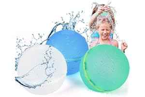 ZHUHUAPH 3 PCS Water Bomb Splash Balls, Reusable Quick Fill Self Sealing Water Balloons for Summer Pool Party Favors, Refillable Waterfall Ball Suitable for Indoor Outdoor Water Activity Games