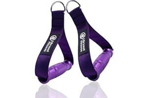 J Bryant Fitness Resistance Band Handle Cable Machine Attachment for Pulley Machine Heavy Duty Metal D Handle Aluminum Alloy Handle Grips Durable Workout Handle Pulley LAT Pulldown System