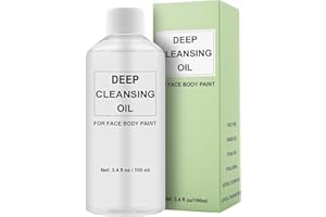 CCbeauty Natural Makeup Remover Oil, Oil Cleanser For Oil-Based Face Body Paint, Facial Deep Cleansing Oil For Face, Vegan, Fragrance Free, Paraben Free, 100ml