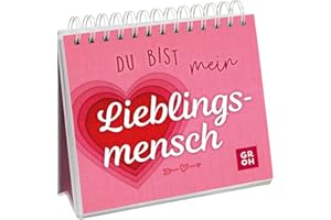 Du bist mein Lieblingsmensch: Dekorativer Aufsteller mit liebevollen und motivierenden Komplimenten und Sprüchen | Ein liebevolles Geschenk zum Geburtstag, Valentinstag oder einfach so