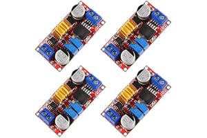 Dealikee 4 Pack 5A DC-DC Adjustable Buck Converter, XL4015 4-38V to 1.25-36V Step Down Power Supply Voltage Regulator Power Module