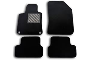 MTC AUTOMOTIVE Alfombrillas Peugeot 308 II Desde 2013- Sedán 3/5 Puertas Alfombrillas a Medida, Antideslizantes, Talonera de Goma Reforzada, Botones de Anclaje