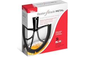 New Metro Design 6L-M Schlägelklinge aus Metall, kompatibel mit KitchenAid 6, 7 und 8 Quart Bowl-Lift Standmixer, schwarz