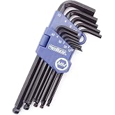 HemBorta Long Allen Wrenches, Metric Set 13 Pieces 0.05-10 mm Black Oxide | Tempered chrome vanadium steel, measures 0.8 mm a