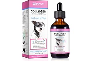 VALAVIE Collagen for Dogs, Collagen Dietary Supplement for Dogs, Collagen Boost for Dogs with Biotin, MSM & Ginger, Anti-Inflammatory, Enhance Immunity, Support for Dog Joints, Skin Bacon Flavor