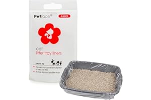 Petface Cat Litter Tray Liners, Fits Most Standard Trays Up To L75 x W35 cm, White (Pack of 6)