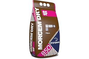 Morcem Dry SF: Mortero impermeable monocomponente para impermeabilización en:duchas, fuentes... Saco 5 kg. Grupo puma