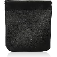 Portamonete In Vera Pelle Made In Italy - Borsellino Tascabile Unisex Con Chiusura A Molla