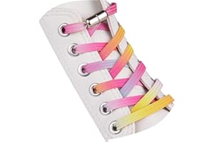 SULPO Elastic shoelaces without ties, flat, with twist closure