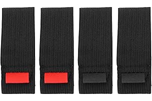 ‎ECSING ECSiNG 4er-Pack Angelrollen Schutzgurte Elastische Angelrollengurte mit Rollen Verschleißfestes Angelausrüstungs-Schutzzubehör