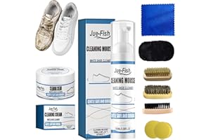 Znnhnn Limpiador Zapatillas 9 in 1,Limpiador zapatillas blancas,Kit Limpieza Zapatillas de Zapatos para Eliminar Manchas, Kit de limpieza de zapatos Para limpiador de cuero, tejido,botas,lona