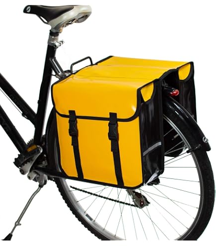 Borse Portabici Posteriori Dunlop 26L &ndash; Doppie In Nylon Resistente All'acqua
