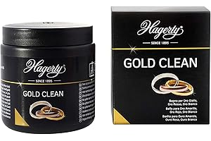 Hagerty Gold Clean Bagno detergente oro 170 ml I Bagno per la pulizia di gioielli d’oro giallo, bianco, rosa e rosso I Detergente per gioielli d’oro per una nuova brillantezza I Con cestello, 170 millilitro, 1
