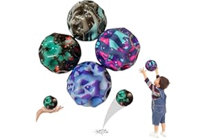 HYDTQCL 4 Stück Jump Ball, Astro Jump Ball Moon Ball Spaceballs, Springen Sehr Gut Hoch Astro Jump Ball Original, Easy To Grip And Catcher Lightweight Foam Ball, Galaxy Ball Jumpball für Kinder im Freien