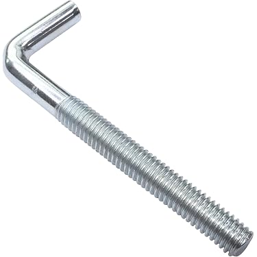 AERZETIX Lot De 5 Crochets En L à Visser – 5,2 X 50 Mm – Accroche-tableaux, Miroirs, étagères – Acier Argenté
