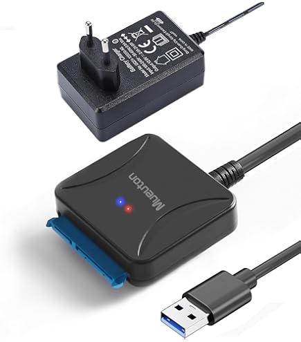 USB 3.0 naar SATA adapterkabel – 22-pins SATA naar USB voor 2,5 inch SSD/HDD, harde schijven gegevenskabel, hoge snelheid overdracht, plug & play, gegevensbeveiliging, herstel, compatibel met laptop