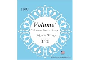 Corsaro Music Baglama Saz Saiten (110U langer Hals, Nylon, unbeschichtet)