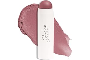 Julep Skip The Brush 2-in-1 Colour Stick for Cheeks and Lips (Muted Mauve) Cream to Powder Blusher and Lip Balm - Cream Blush Enriched with Vitamin E for Hydrated, Healthy Skin & Lip Care