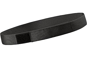 ALGI Cintura in nastro poly H 4 cm con chiusura a strappo Nero