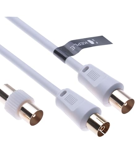 Cavo Antenna Tv Maschio Femmina Cavo Antenna TV 3m Bianco - Foto 11