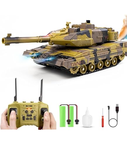 Canon En Métal 1/16 Mato Pour Sherman Firefly - Compatible Avec Les Chars Radiocommandés Henglong M4A3, Vert Armée