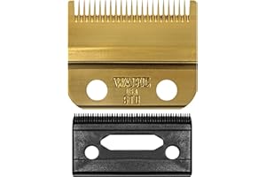 Wahl Professional Lame de rechange dorée de haute précision avec revêtement en titane DLC, mélange sans couture compatible avec Magic Clip 8148 8509