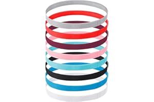 LANJUE 8 Piezas Cinta Pelo Deporte, Elásticas Diadema Mujer Antideslizante Cinta Pelo Hombre, Cintas Pelo Deportivas para Yoga, Fútbol, ​​​​Jogging