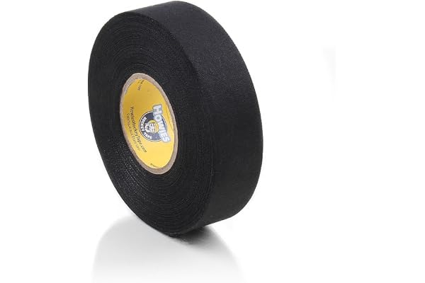 Rackettejp professionell duk hockeytejp 25 mm för ishockey (svart), 22 m