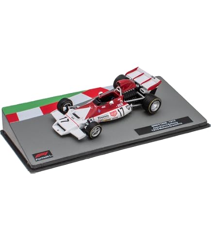 Voiture Miniature Formule 1 Tyrrell #4 1978 - Échelle 1:43, Métal, Sur Socle Avec Boîte Vitrine