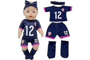 HPBAGGY Ropa de muñecas,Ropa de Muñeca para Muñecas,Ropa muñeca Reborn,Muñeca Born,Conjunto de Ropa de muñeca,para muñecas bebés de 35-43 cm,Juego de Disfraz de Muñeca para Niños y Niñas