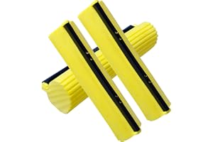 Svamproller mopp påfyllningar, paket med 3 absorberande svampdynor utbyte, 27 cm