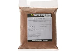 JustIngredients Essential Poudre d'Écorce de Chêne 250 g - Lot de 3