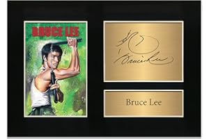 Zulu Image Bruce Lee Enter The Dragon Signed A4 Printed Autograph Photo Reproduction Print Picture Display No12, Black