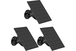 SANKABA Solar Panel for Blink Camera Outdoor,3W Blink Outdoor Camera Solar Panel Compatible with Blink XT/XT2 & Outdoor Camera&SimpliSafe Camera,Waterproof Blink Camera Solar Panel with Rubber Plug