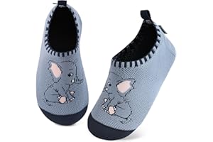 Kyopp Chaussons Enfant Garçon Respirant Pantoufles Filles Doux Antidérapant Chaussette Chaussures Unisexe