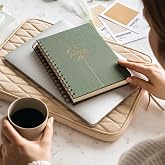 PAPERORA A5 Spiral Linen Indefinite Planner Agenda Green