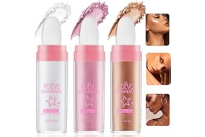 OHSN Puff Fairy Stick 3 Colores Polvo de Hadas Maquillaje Polvo de Hadas Polvos de Hadas Maquillaje Highlighter Powder Glitter Hada Resaltador en Polvo Saniye Polvo de Hadas Polvo de Purpurina Corporal