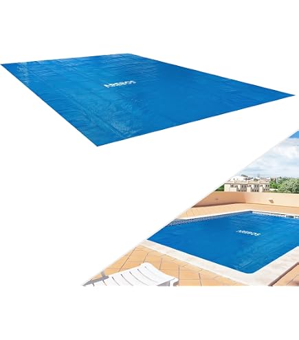Couverture Solaire Bulles Pour Piscine - 260x170cm Ou 300x200cm - Réduit L'évaporation, Chauffe L'eau Naturellement - 8