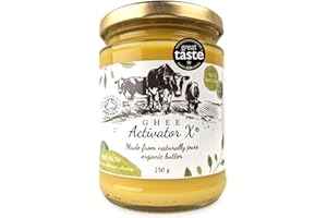 EPIGENETICS Organic Ghee 250g | Free Range, Grass Fed English Butter | Clarified Ayurveda Ghee | Activator X: Rich in Vitamins A, D3, E, K2 & Zinc | Vegetarian Friendly