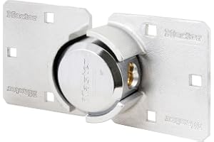 Master Lock Kraftigt skåpbilslås och hasp [Nyckel] 736EURD - Perfekt för skåpbilar, lastbilar, grindar och varuautomater