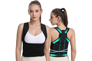 ABERE Rücken Geradehalter Haltungskorrektur Rücken Damen, Rückenstützgürtel für Herren,Back Posture Corrector, Atmungsaktive und Verstellbare Gerade Haltungstrainer Schulter Rückenschmerzen Linderung