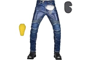 oFzimTo Pantalon Moto Homme Homologué, Respirant Jean Moto Homme Avec Protection, Surpantalon Moto Disponible Dans Une Large Gamme de Couleurs