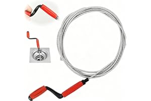 KEYOUNG Rohrreinigungsspirale Universal 5m Abflussreiniger Spirale Abfluss Rohrreinigung für Hartnäckige Verstopfungen, Rohrreiniger Spirale für Toilette, Waschbecken und Badewannenabflüsse