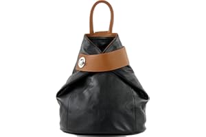 modamoda de - T179 - sac à dos pour femme en cuir italien