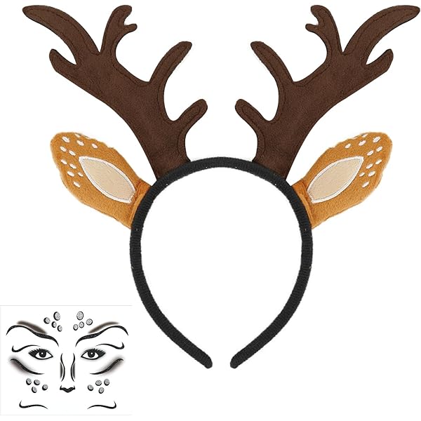 Maschera Integrale Renna Con Corna | Per Halloween E Carnevale, Costume Divertente - Foto 7